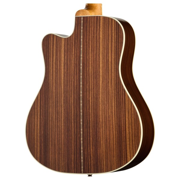Gibson Songwriter Recording Artist EC, Rosewood Burst - back of body