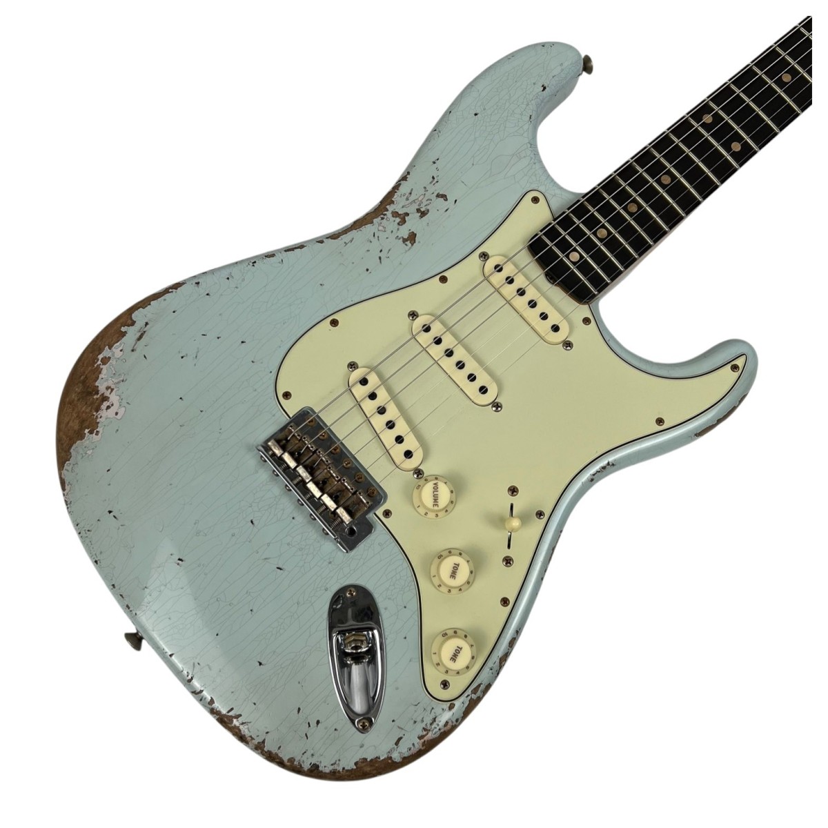Fender Custom Shop '60 Stratocaster Heavy Relic Envejecido Sonic Blue ...
