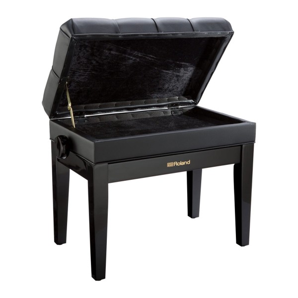 Roland RPB-500PE Piano Bench, Polished Ebony 2