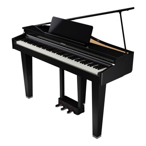 Roland GP-3 Compact Digital Grand Piano, Polished Ebony with Matching Bench 2