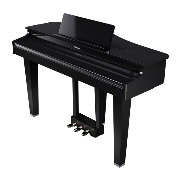 Roland GP-3 Compact Digital Grand Piano, Polished Ebony with Matching Bench 3