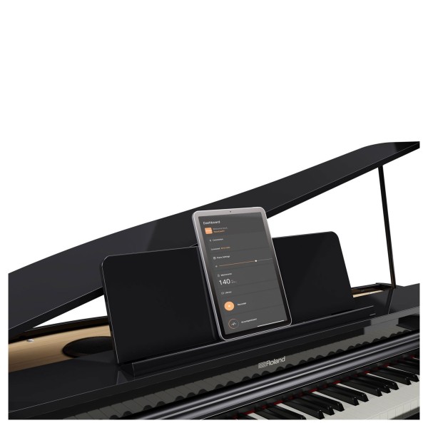 Roland GP-3 Compact Digital Grand Piano, Polished Ebony with Matching Bench 6