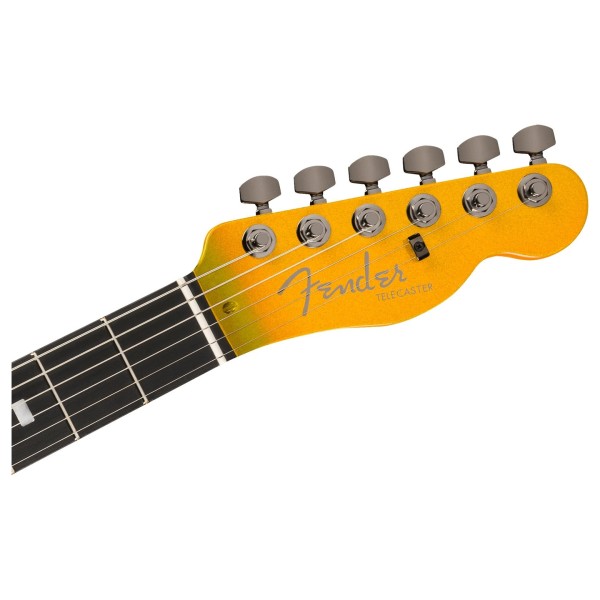 Fender 75th Anniversary American Ultra II Telecaster EB, Liquid Gold - headstock