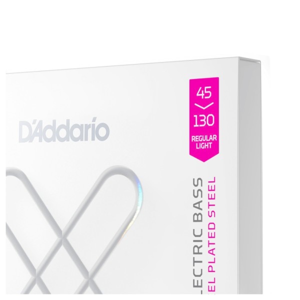 D’Addario XS Nickel Plated Steel Bass Strings Super Long Scale 5-String, 45–130