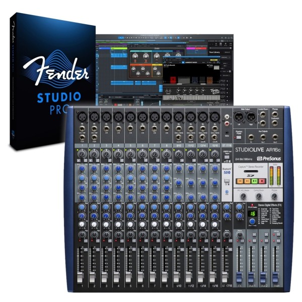 PreSonus StudioLive AR16c USB-C Mixer - Bundle