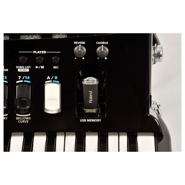 Roland FR-4X V-Accordion with Keyboard, Black with Bag 6