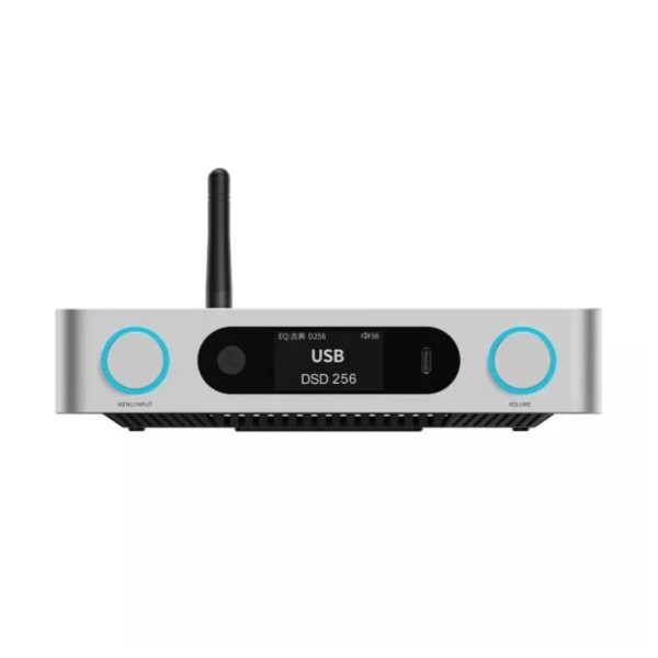 FiiO BR15 R2R Desktop Bluetooth Receiver, Silver - front 