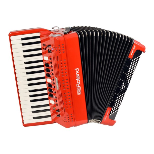 Roland FR-4X V-Accordion with Keyboard, Red with Bag 2