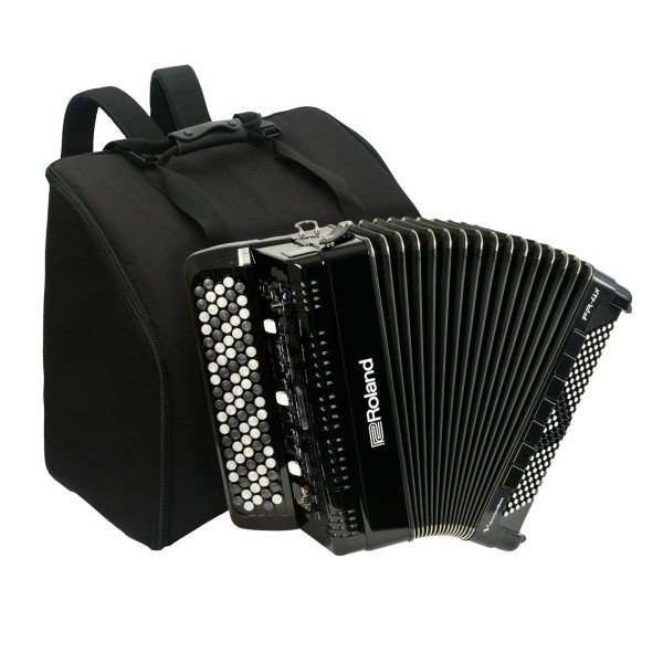 Roland FR-4XB V-Accordion with Buttons, Black with Bag 1