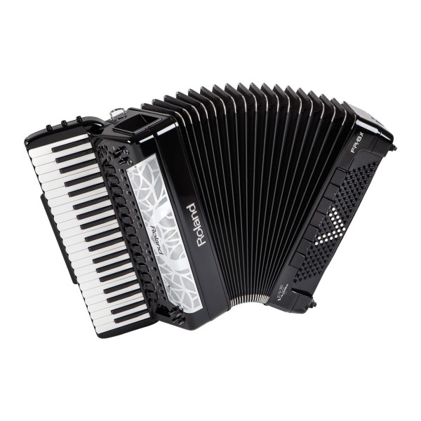 Roland FR-8X V-Accordion, Piano-Type, Black with Bag 2