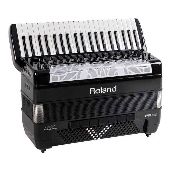 Roland FR-8X V-Accordion, Piano-Type, Black with Bag 3