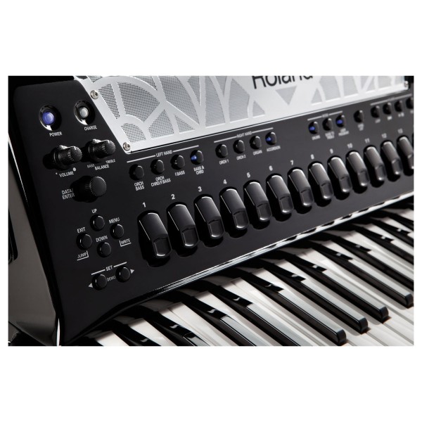 Roland FR-8X V-Accordion, Piano-Type, Black with Bag 5