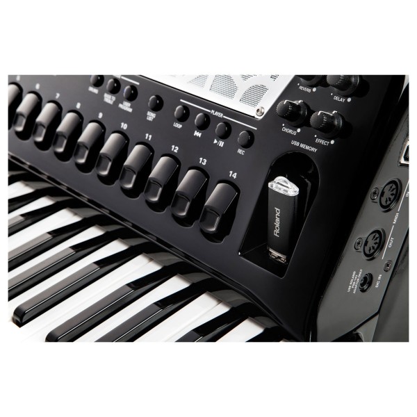 Roland FR-8X V-Accordion, Piano-Type, Black with Bag 7