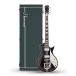 Hartwood Speedway Vibrato Electric Guitar & Hard Case, Greaser Black