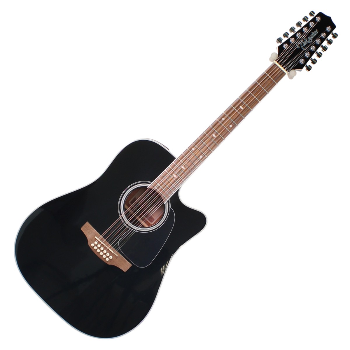 Takamine GD38CE Dreadnought 12 String Electro Acoustic, Black Gloss ...