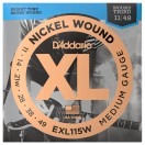D'Addario EXL115W Nickel Wound, Medium Rock, Wound 3rd, 11-49