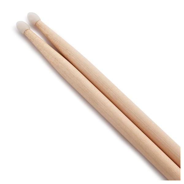 7A Nylon Tip Maple Drumsticks by Gear4music