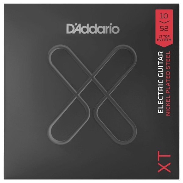 D'Addario XTE1052 XT NPS Light Top/Heavy Bottom Guitar Strings, 10-52