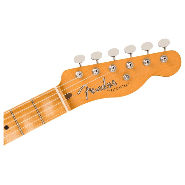Fender 75th Anniversary Vintera II Road Worn 1951 Telecaster MN, Butterscotch Blonde - headstock