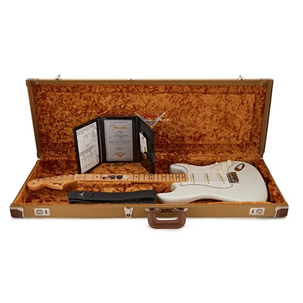Fender Custom Shop Jimi Hendrix Voodoo Child Strat NOS, Olympic White - guitar in case
