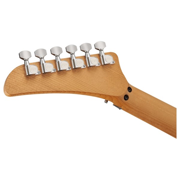 EVH 5150 Series Deluxe QM, Baked Maple, Pacific Drift - back of headstock