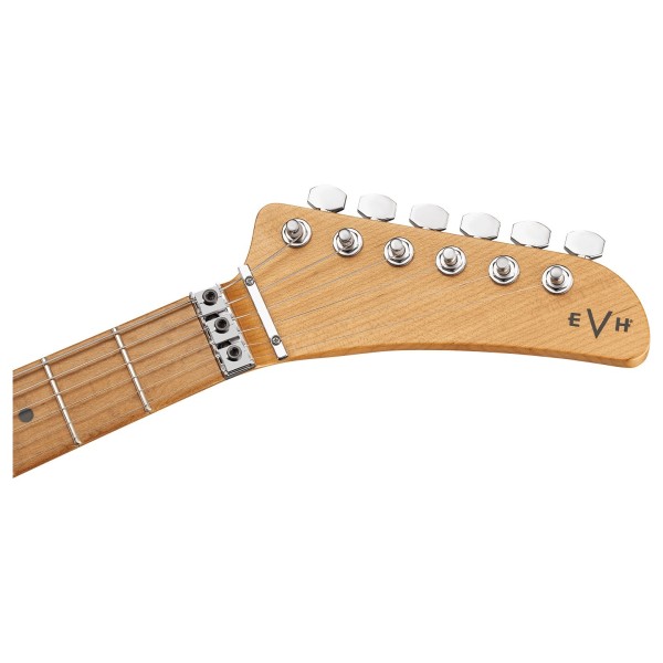 EVH 5150 Series Deluxe, Baked Maple, Candy Apple Red Metallic - headstock