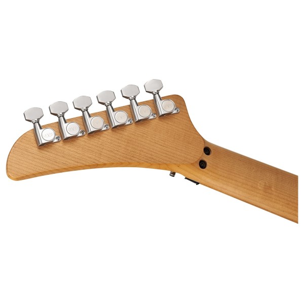 EVH 5150 Series Deluxe, Baked Maple, Candy Apple Red Metallic - back of headstock