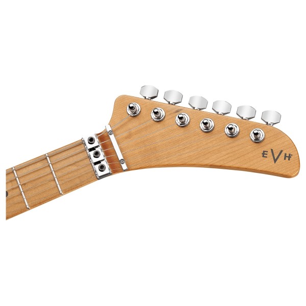 EVH 5150 Series Deluxe, Baked Maple, Black - headstock