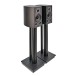 Wharfedale Diamond 9.1 Speakers with Stands, Black - Angled