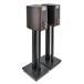 Wharfedale Diamond 9.1 Speakers with Stands, Black - Angled, rear view