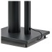 Wharfedale Diamond 9.1 Speakers with Stands, Black - Close-up of cable management, bottom