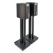 Wharfedale Diamond 9.1 Speakers with Stands, Carbon - Angled, rear view
