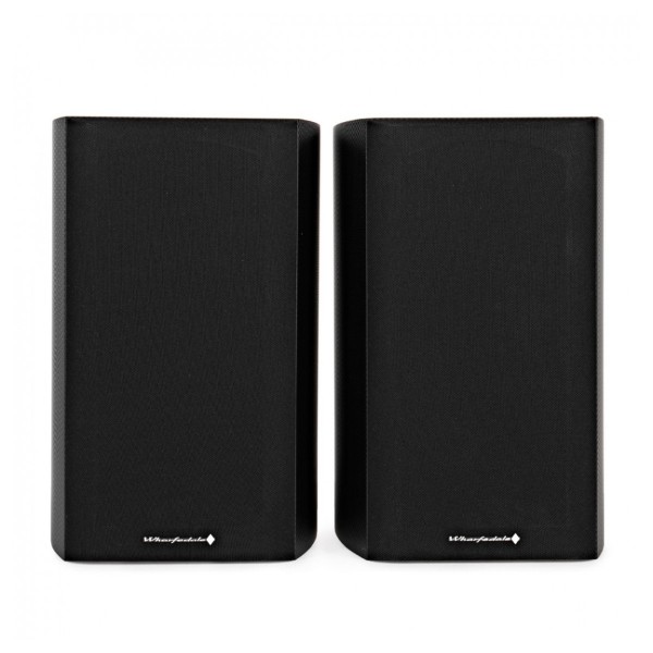 Wharfedale Diamond 9.1 Speakers with Stands, Carbon - Speaker, front with grille attached