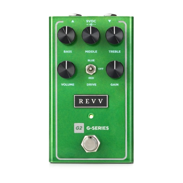 Revv G2 Green Channel Preamp Overdrive V2 Front