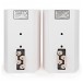 Wharfedale Diamond 9.1 Speakers with Stands, White - Speaker, rear view