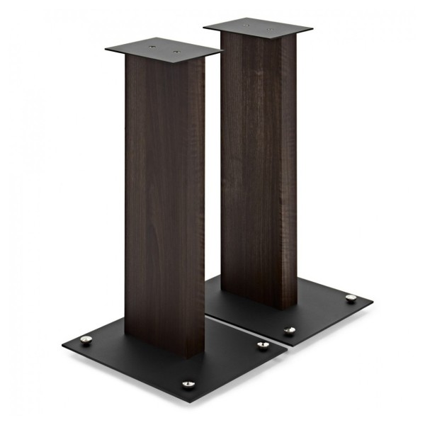 Wharfedale Diamond 9.1 Speakers with Stands, Walnut - Fisual 91S-6 Speaker Stand