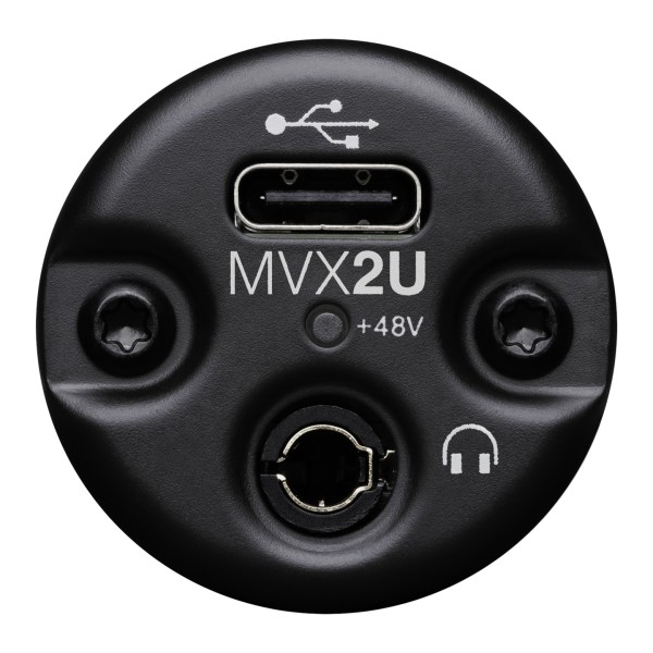 Shure MVX2U Gen 2 XLR to USB-C Audio Interface with DSP and Headphone Output - USB