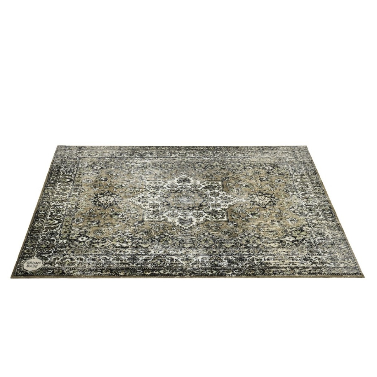 Drum N Base Vintage Persischer Trommelteppich Grün 185 X160cm