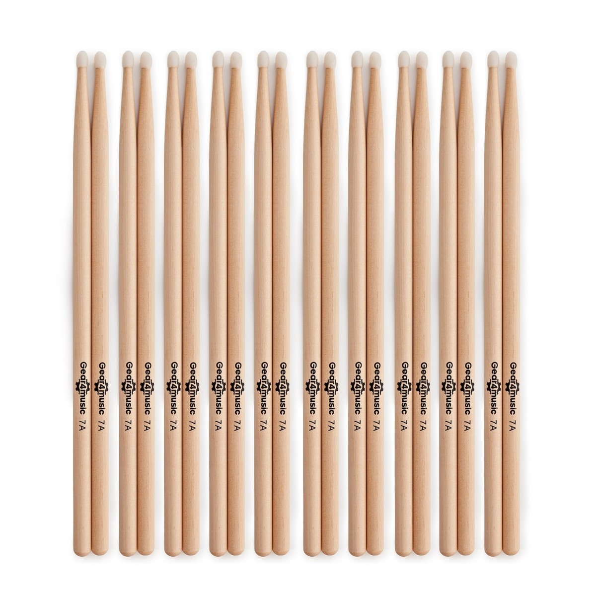 Click to view product details and reviews for 7a Nylon Tip Maple Drumsticks 10 Pack.