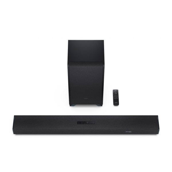 Sharp Q Range Soundbar 3.1.2 Channel Soundbar with Wireless Subwoofer, Black - over 