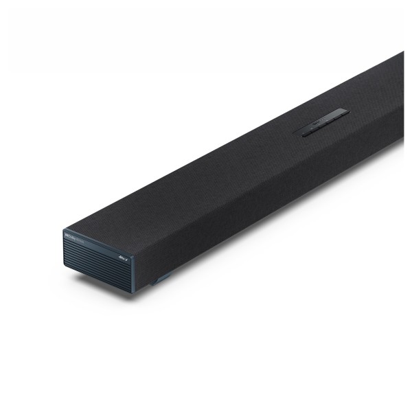Sharp Q Range Soundbar 3.1.2 Channel Soundbar with Wireless Subwoofer, Black - bar angle left 