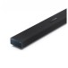 Sharp Q Range Soundbar 3.1.2 Channel Soundbar with Wireless Subwoofer, Black - bar angle left 