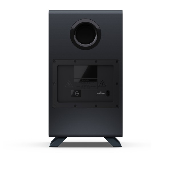 Sharp Q Range Soundbar 3.1.2 Channel Soundbar with Wireless Subwoofer, Black - sub rear 