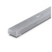 Sharp Q Range Soundbar 3.1.2 Channel Soundbar with Wireless Subwoofer, Silver bar left end 