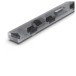 Sharp Q Range Soundbar 3.1.2 Channel Soundbar with Wireless Subwoofer, Silver - bar left end xray