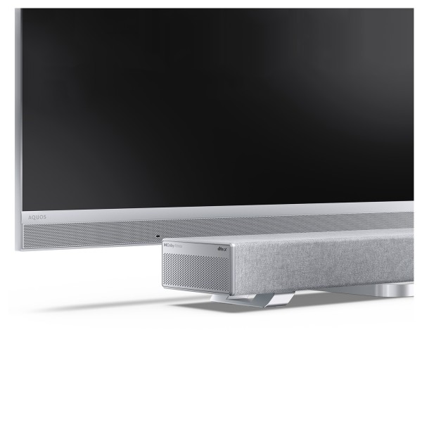 Sharp Q Range Soundbar 3.1.2 Channel Soundbar with Wireless Subwoofer, Silver - context 