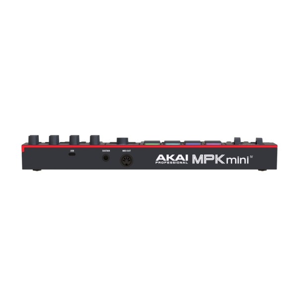 MPK Mini MK4 MIDI Keyboard, Black - Rear