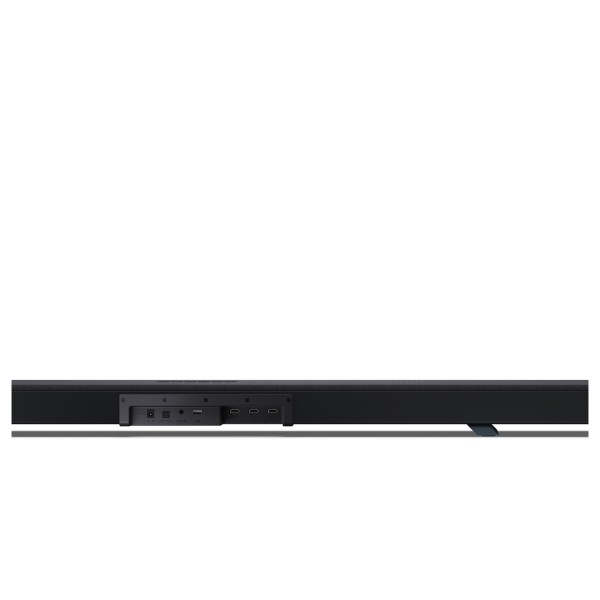 Sharp Q Range Soundbar 5.1.2 Channel Soundbar with Wireless Subwoofer, Black - bar rear 
