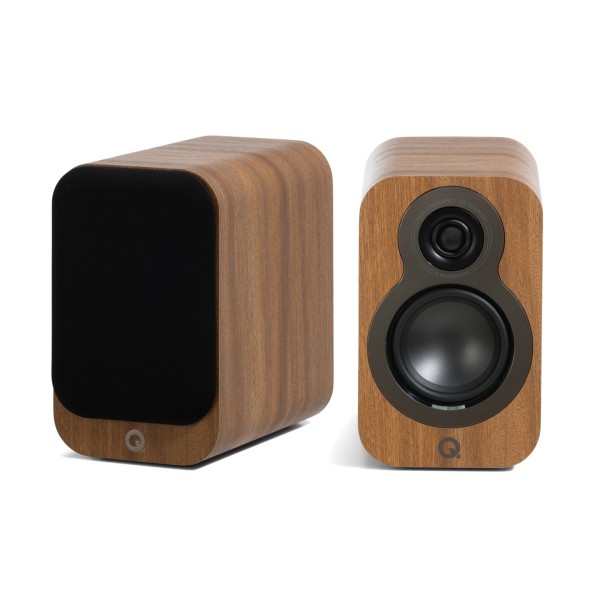 Q Acoustics 3010c Bookshelf Speakers (Pair), Pin Oak