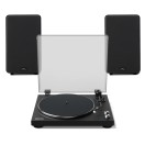 Kanto OBI3 Turntable with AVCOM Active Speakers, Matte Black